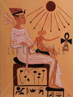 hommage a l'Egypte Acrylic Canvas Nude Paintings