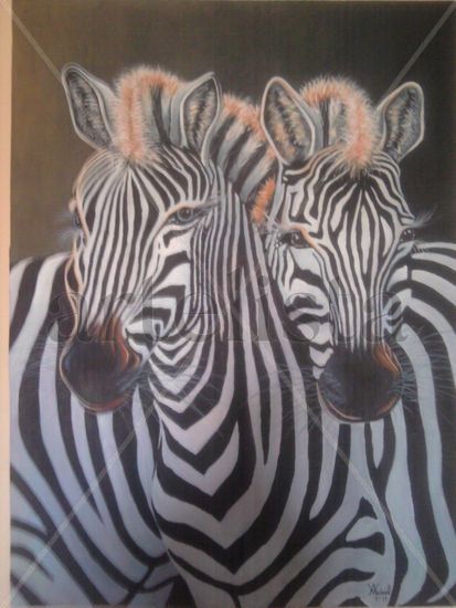 Cebras Oil Canvas Animals