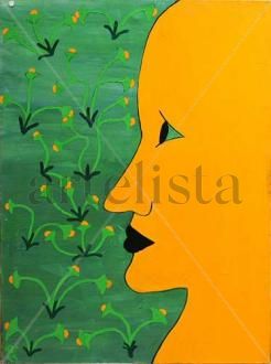 profil jaune Acrylic Canvas Others