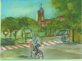 ciclista con  niño