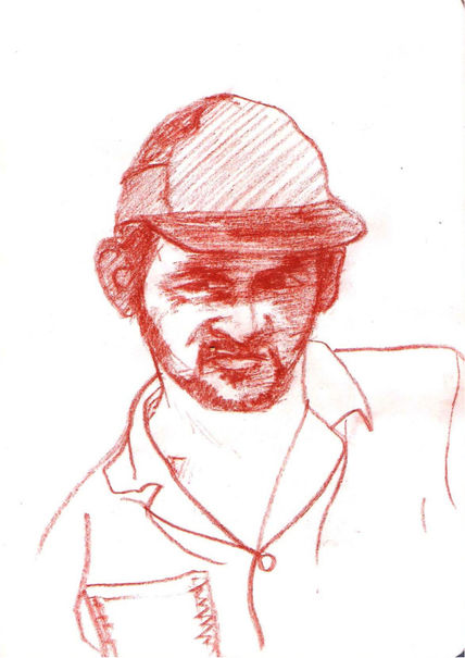 Hombre con gorra.