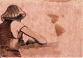 Mujer escribiendo.