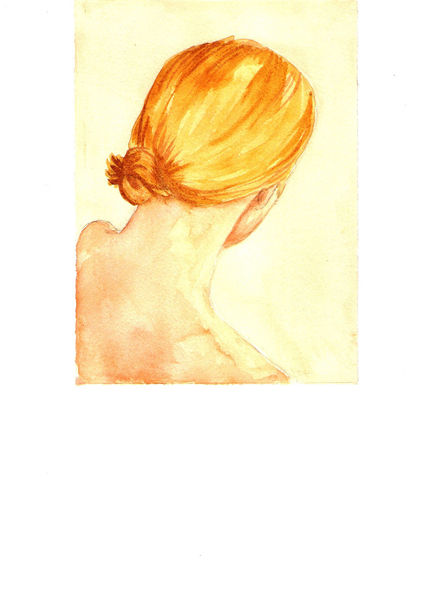 Mujer con moño.