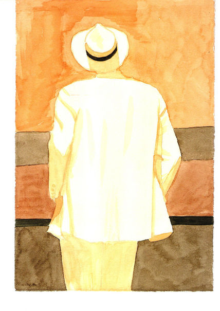 Hombre con sombrero.