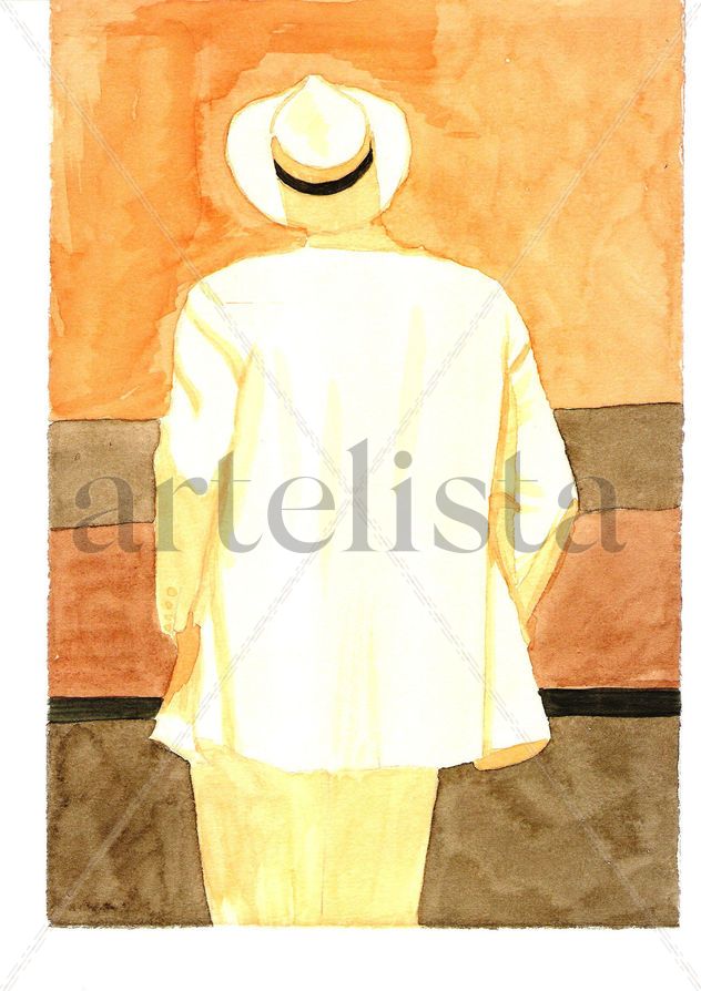Hombre con sombrero.