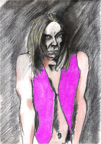 Retrato de Iggy Pop