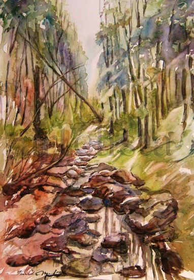 Barranco y arroyo I Watercolour Paper Landscaping