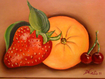 Fresa y naranja