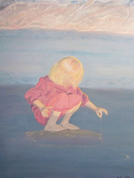 Niña y playa