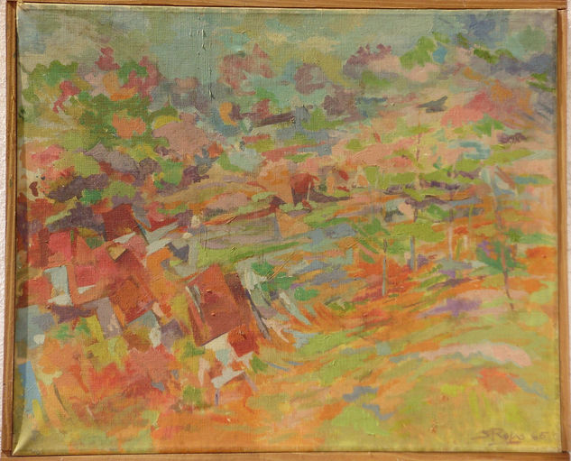 Susana Rojas. 1965 Paisaje. óleo. 40 x 60 cm 