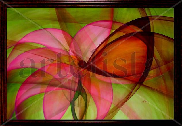 FLOR CON MARIPOSA Acrylic Panel Others