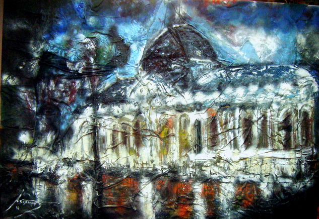 Palacio de Cristal (Madrid) Oil Canvas Landscaping