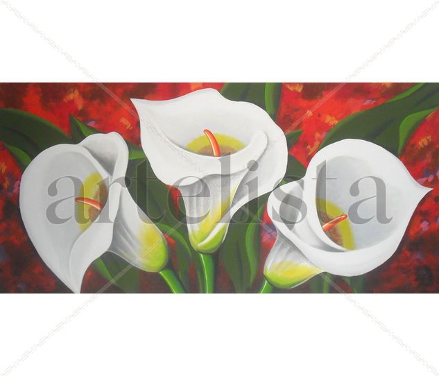 Cartuchos en Flor CARTU02PGH Oil Canvas Landscaping