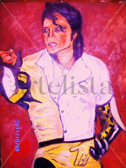 MICHAEL FOREVER Oil Canvas Portrait