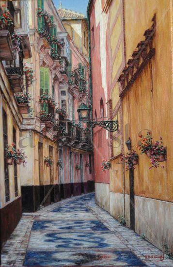 Calle Fresca Oil Canvas Landscaping