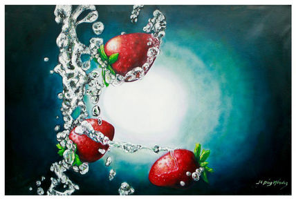 Fresas en agua