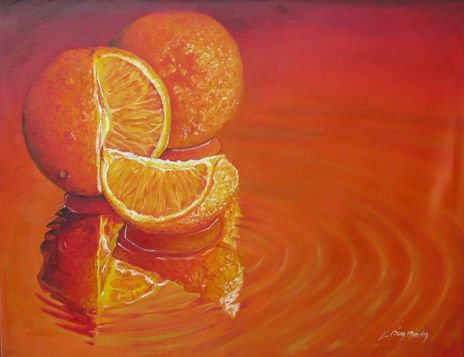Mandarinas en agua