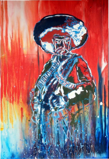 Zapata Acrylic Canvas Figure Painting