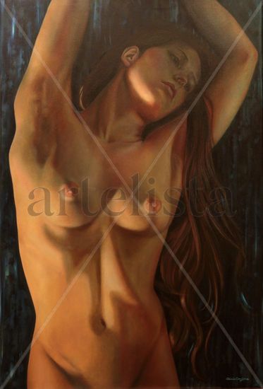 BLUE GREEN REVOLUTION Oil Canvas Nude Paintings