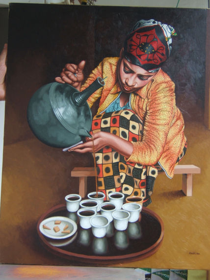 Sirviendo café