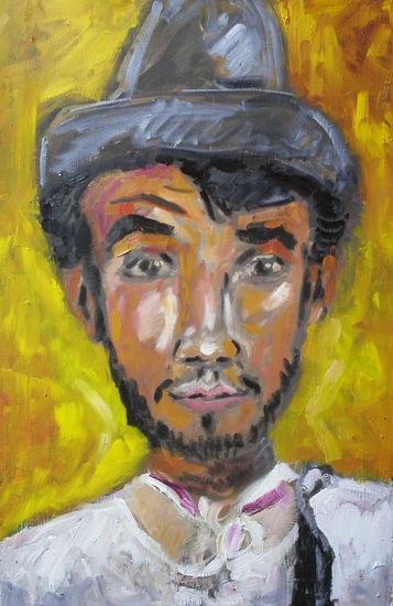 Cantinflas Media Mixta Tabla Retrato