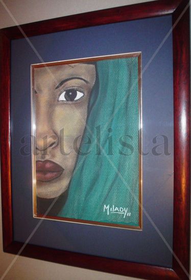 Rostro de mujer afrocostarricense 4 Oil Canvas Landscaping