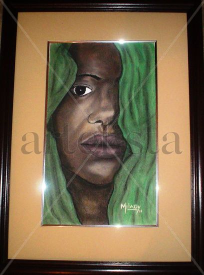 Rostro de mujer afrocostarricense 6 Oil Canvas Landscaping