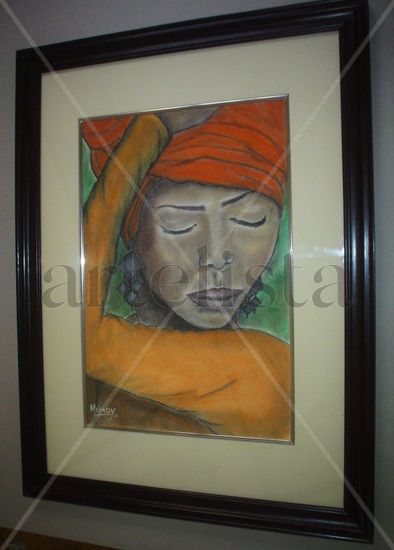 Rostro de mujer afrocostarricense 8 Oil Canvas Landscaping