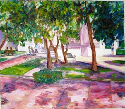 Parque de los Novios Oil Canvas Landscaping