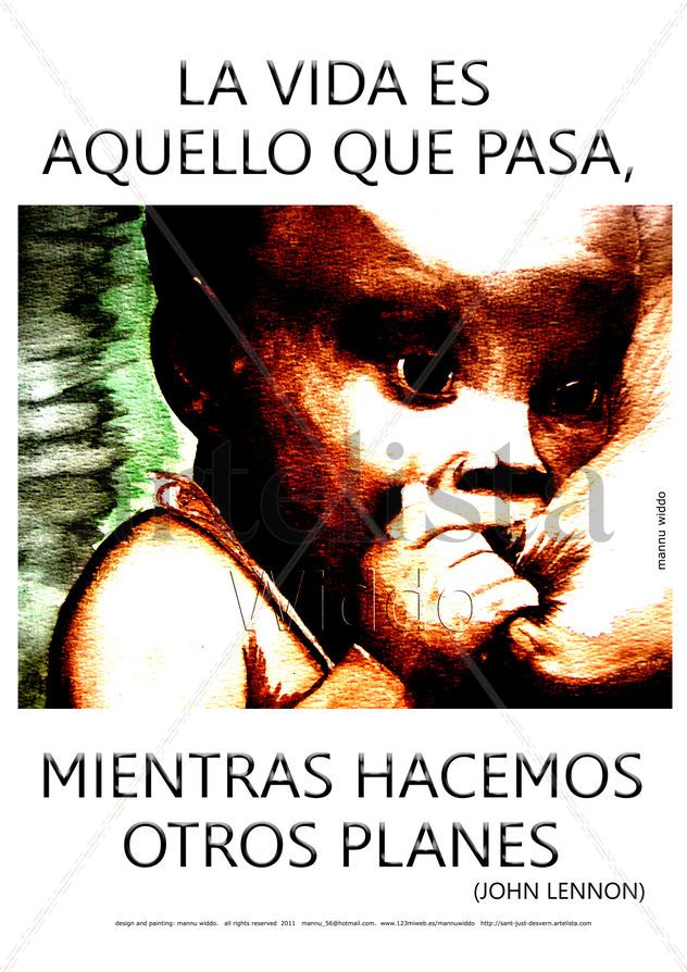 LA VIDA ES AQUELLO QUE PASA  (PÓSTER)