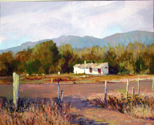 "AL PIE DEL LANIN" Acrylic Canvas Landscaping