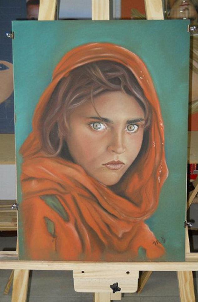 retrato afgana
