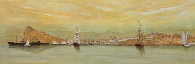 Águilas (Murcia 1883. Pintura de José Luis Pérez 