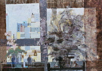 Desde Casa 2006 Media Mixta Tabla Paisaje