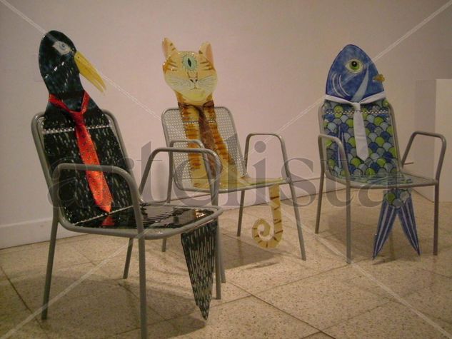 G-3. Don Cuervo, Don Gato y Don Pez. Mixed Figurative