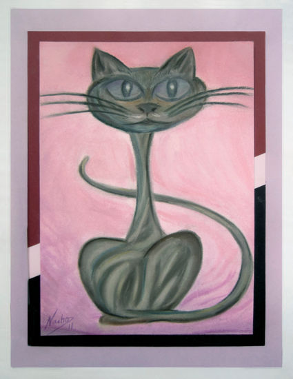 Psicho Gato Pastel Paper Animals