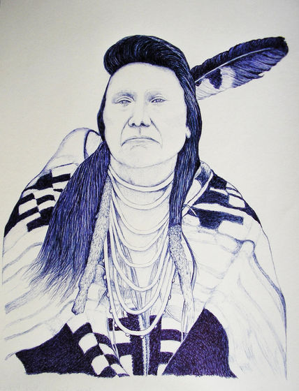 Indio con manta.
