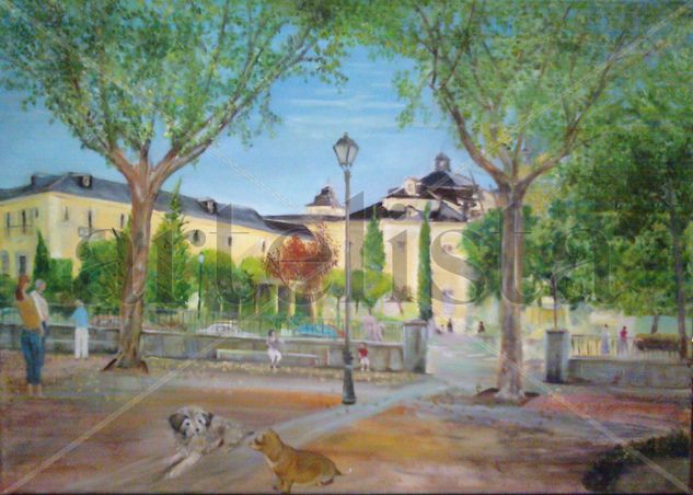 Palacio de El Pardo Oil Canvas Landscaping