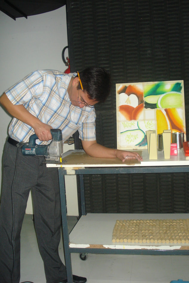 TRABAJANDO EN EL ESTUDIO