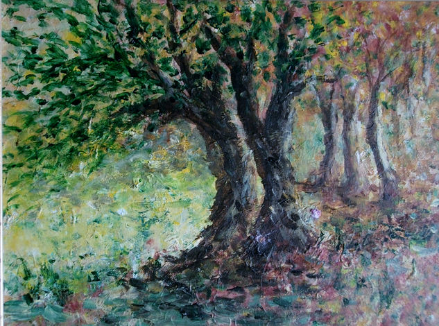 Un rincon en el bosque. Acrylic Panel Landscaping