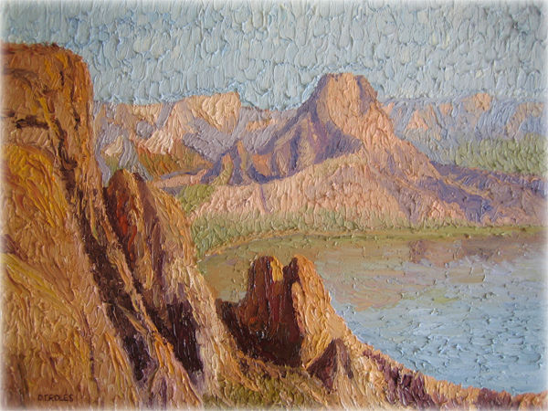 Las Barrancas Oil Canvas Landscaping