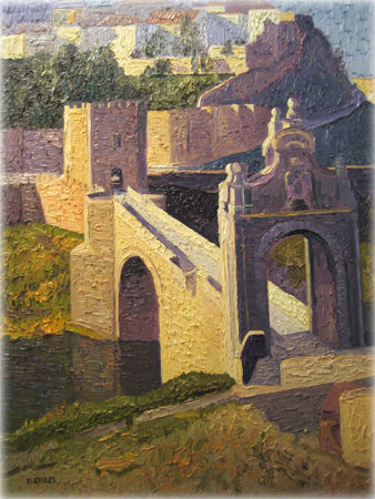 Puente de Alcantara Luminoso Oil Canvas Landscaping