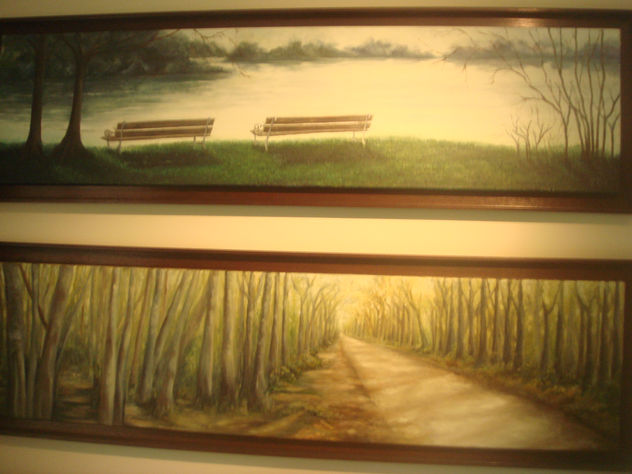 bancos y sendero
