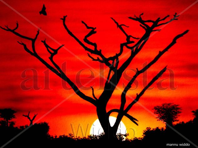 ATARDECER (REPRODUCCION LIENZO/BASTIDOR)
