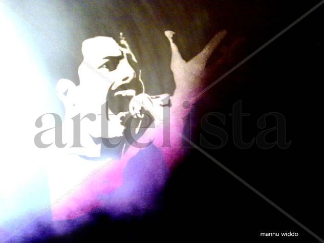 FREDDIE MERCURY (REPRODUCCION LIENZO/BASTIDOR) Acrylic Canvas Figure Painting