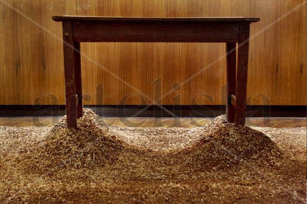 Mesa de la serie analogías de la naturaleza 