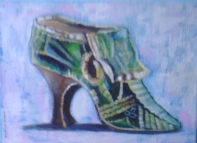 zapato 4 Acrylic Canvas Still Life Paintings