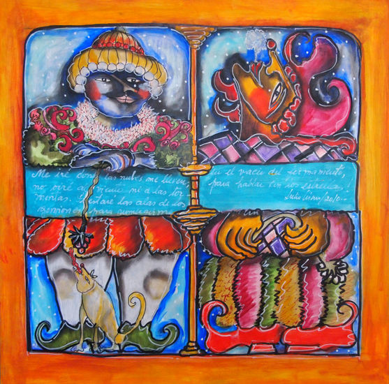 pareja Acrylic Others Figure Painting