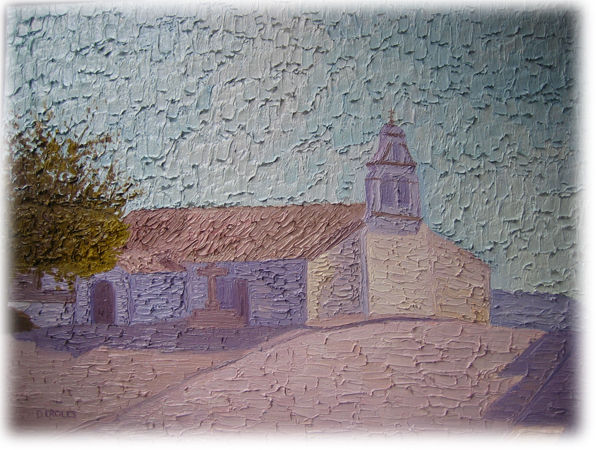 Ermita de Piedraescrita Oil Canvas Landscaping