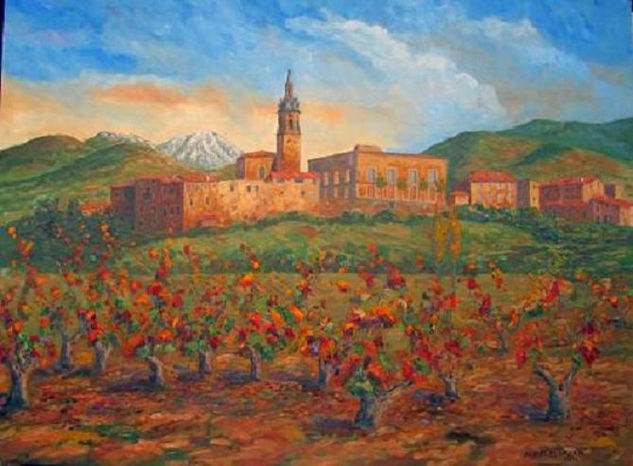 SALINILLAS DE BURADON- ALAVA Oil Canvas Landscaping